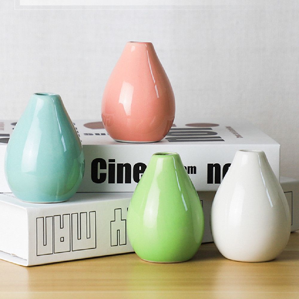Украшения для комнаты Искусственные цветы Бутылка Современная мини-художественная ваза Керамическая ваза