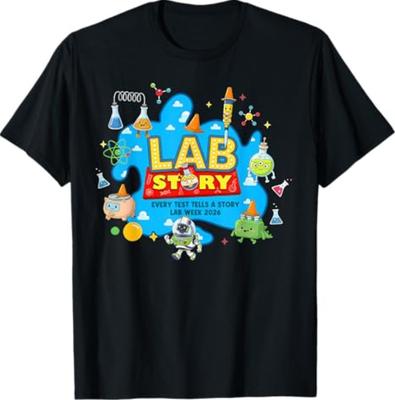 Lab Story Lab Week 2026 Футболка для команды медицинских лабораторных техников