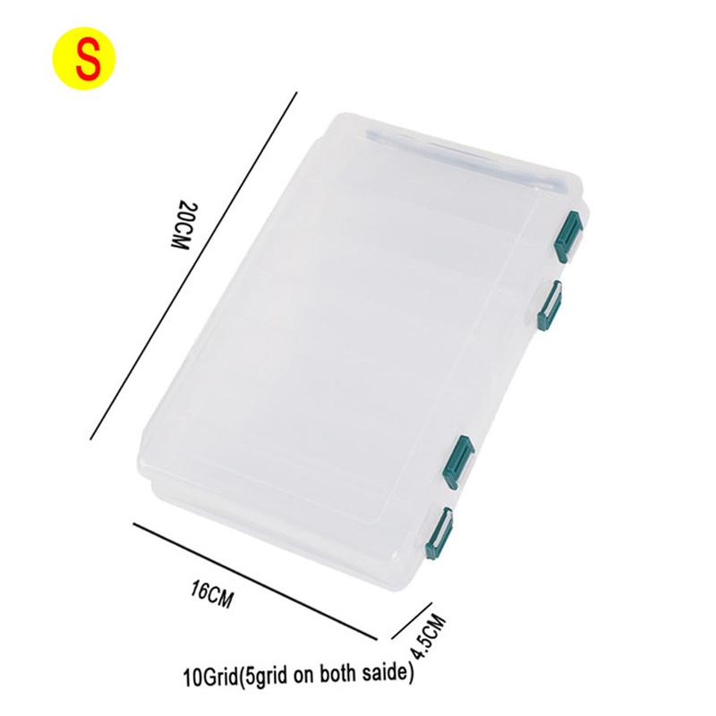 Ящик для рыбалки, 14 отделений, аксессуары для рыбалки, коробки для крючков для хранения, двусторонняя высокопрочная коробка для рыболовных приманок, коробка для снастей