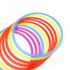 10Pcs Outdoor Funny Physical Training Sport Lattice Jump Rings Portable Football Soccer Speed Agility Training Rings
