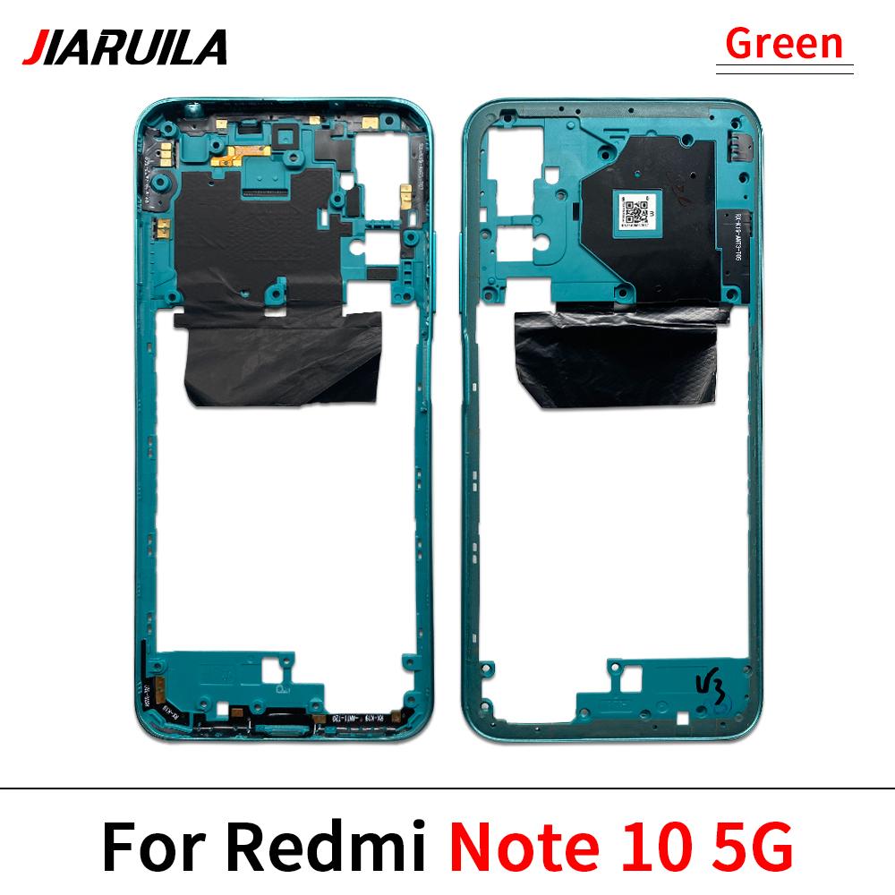 Протестировано для Xiaomi Redmi Note 10S 10 4G 5G Корпус Средняя Рамка Чехол Средняя Рамка Рамка Боковой Панели Запасные Части С Боковой Клавишей