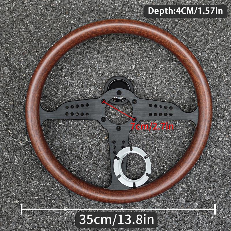 JDM Grand Prix Рулевое колесо в деревянном стиле Универсальное Винтажное Классическое Рулевое колесо