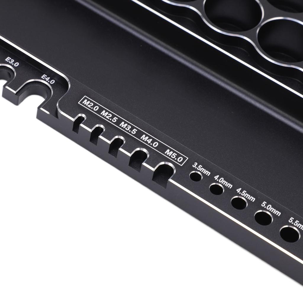 RC Tools Storage Rack Aluminum Alloy RC Screwdriver Scissors Tools Kit with Fixing Holes