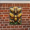 Vintage Metal Bee Sign Farmhouse Wall Art Weatherproof Outdoor Indoor Decor