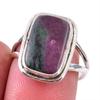 Ruby In Zoisite Handmade Lab-Created 925 Sterling Silver Jewelry Ring S.7 M1V10