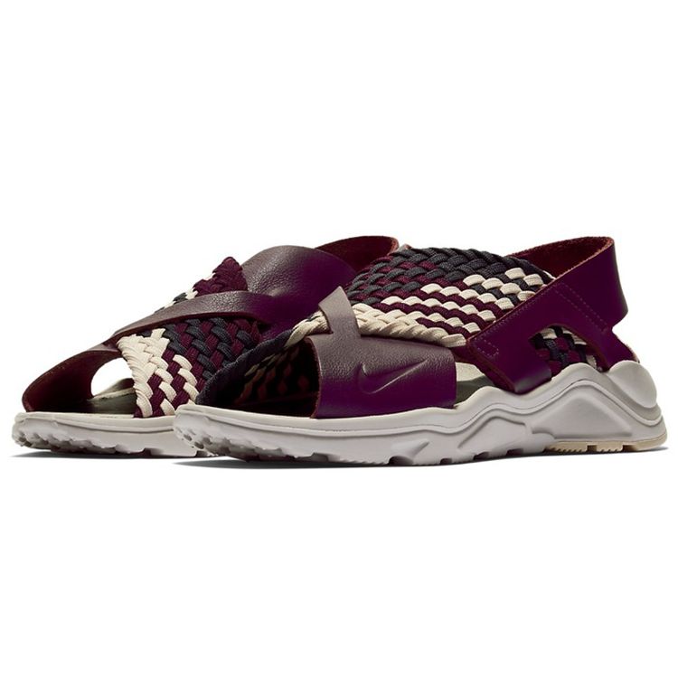 Nike Женские сандалии Air Huarache Ultra Bordeaux Purple Guava-Ice-Desert-Sand 885118-604