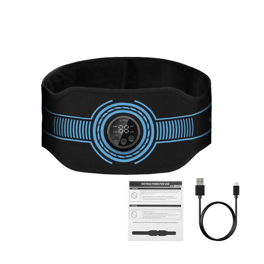 Электрический тренажер для брюшного пресса EMS, стимулятор мышц, тонер, пояс для похудения, устройство для похудения, коррекция фигуры, сжигание жира, фитнес