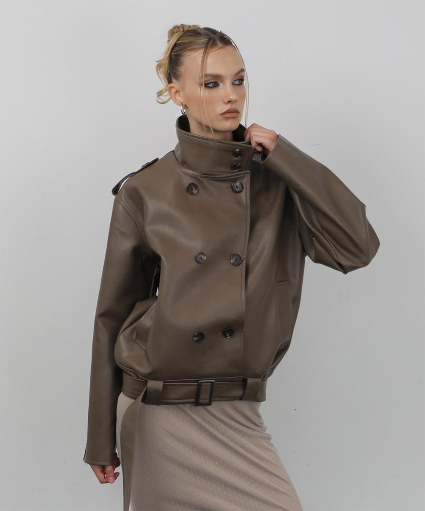 WAVEGIRL Vegan Leather Jacket (2Colors)
