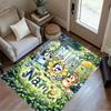 Rainbow Sports Party Personalized Name Carpet Design for Bedrooms Decorate room Living Rooms Game Room Antislip Carpet Office home decor