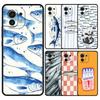 Чехол для телефона для Xiaomi Mi 15 14 13 12 11 Lite 14T 13T 12T 11T Pro Poco X7 X6 X5 X3 Pro F6 F5 F4 Чехол Сардины водный продукт