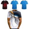 Mesmerizing 3d Printed Mens T-shirt With Unique Raindrop Design O-neck Summer Tops