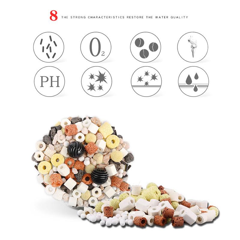 500g Aquarium Pond Fish Tank Filter Media Bio Balls Rings Water Odour Purify