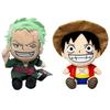 НОВЫЙ 25см Аниме Фигурка One Piece Зоро Луффи Чоппер Плюшевые Игрушки Милый Мультяшный Плюшевый Кулон Мягкие Куклы Детские Рождественские Подарки