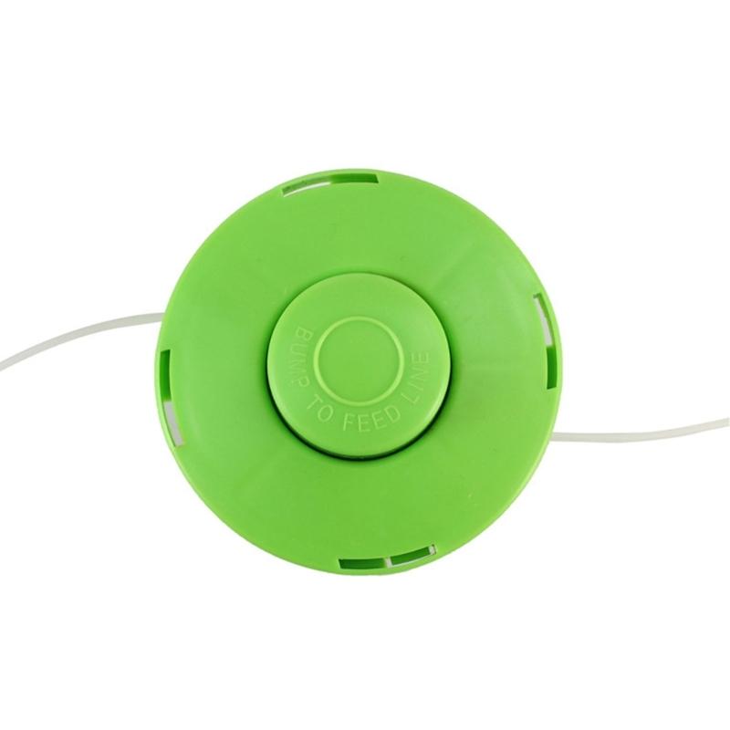 Сверхпрочная триммерная головка, сменная катушка, двухлесковая нейлоновая система подачи, материалы PP, подходит для аксессуаров для газонокосилок