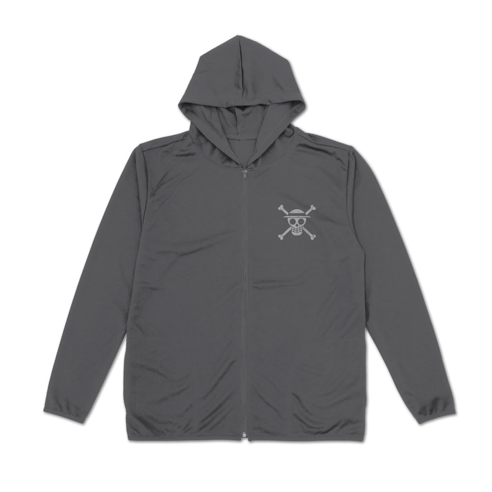 Cospa One Piece Straw Hat Crew Lightweight Dry Hoodie GRAY M size [Official] Ver.2.0