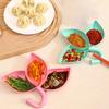 1 шт. - Трехсекционная тарелка для соуса, Многоцелевая емкость для приправ для хот-пота, Тарелка для вкуса для использования в ресторане и дома