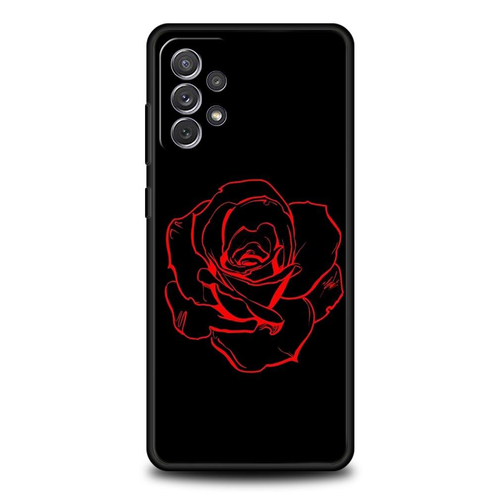 Красивый чехол для телефона с цветком розы для Samsung Galaxy A51 A71 A21S A12 A11 A31 A41 A03s A52 A32 A22 A13 A23 A33 A53 A73 5G