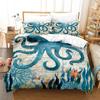 Cartoon Octopus Bedding Set Single Twin Full Queen King Size Bed Set Adult Kid Bedroom Duvetcover Sets Anime Parure De Lit Bed