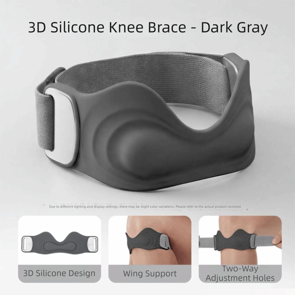 Adjustable Straps Silicone Knee Brace Highly Elastic Patella Stabilizer  Gym Fitness