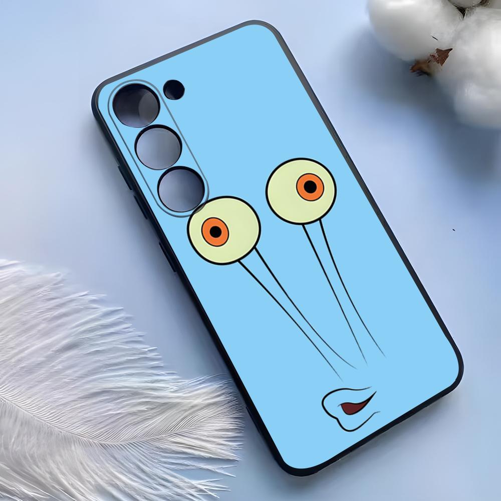 PongeBob Krabby Patty Phone Case For Samsung S25 Ultra S24 S23 S22 S21 S20 Plus Fe Galaxy A54 A53 A34 A25 Silicone Cover