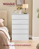 Коллекция KAILYN - Комод для спальни, Органайзер для хранения с 5 ящиками, 40 x 60 x 97,4 см, Современный стиль, Цвет: Белый