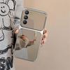 Чехол для Xiaomi Redmi 15 4G Модный Чехол с Большим Окном Зеркальный Корпус Телефона