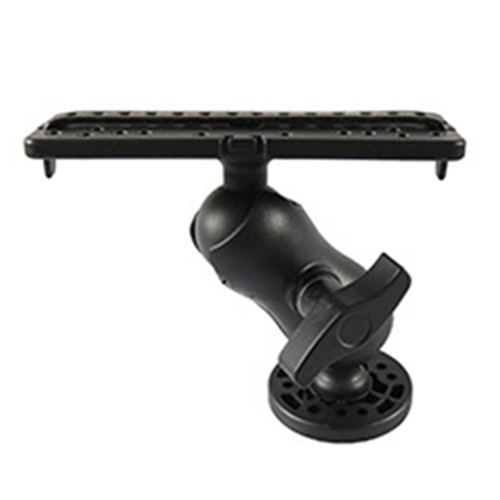 Fish Finder Mounting Base 360° Rotatable Fishfinder GPS Plate Rotating Boat Supporter for Marine Boat Kayak Pontoon Canoe