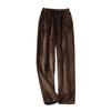 Women Pajama Pants Plush Sleep Pants Soft Elastic Waist Pajama Bottoms Solid Color Pants With 2 Pockets