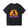 JOJO's Fantastic Adventure Peripheral Clothes Anime Kira Yoshikyo Stand-in Killer Queen T-Shirt Men's and Women's Streetwear