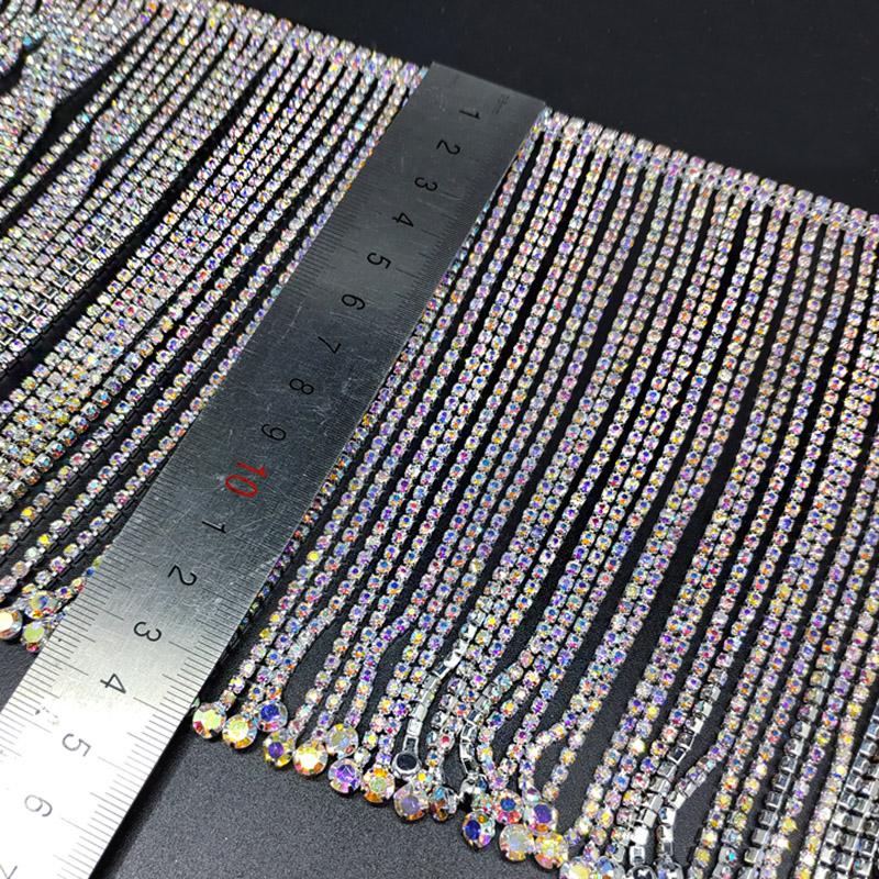 50 см металлические стразы цепочка кисточка лента блестки стеклянные стразы бахрома отделка кристалл аппликация тесьма своими руками обувь платье поделки