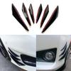 6pcs/Set Universal Front Bumper Lip Decoration Diffuser Splitter Fins Body Spoiler Canards Valence Chin Car Tuning Canard