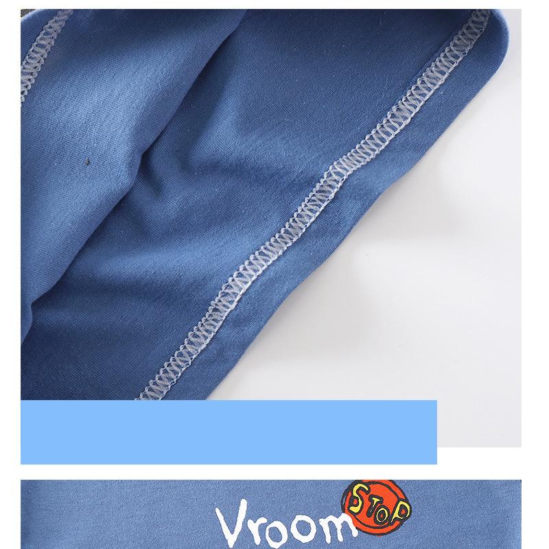 2025 Новый детский костюм с короткими рукавами, летняя одежда из хлопка для девочек, футболка для мальчиков, детская одежда в корейском стиле