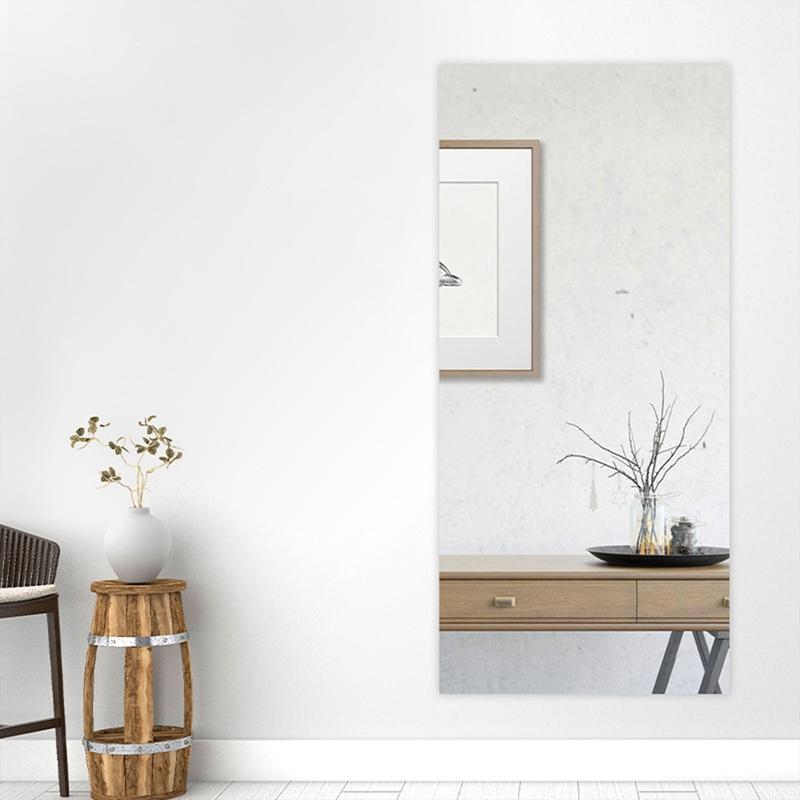 Самоклеящиеся наклейки на зеркало Гибкие зеркальные листы Разрезаемые настенные зеркала DIY PET Не стеклянные наклейки на зеркало Зеркальная стена