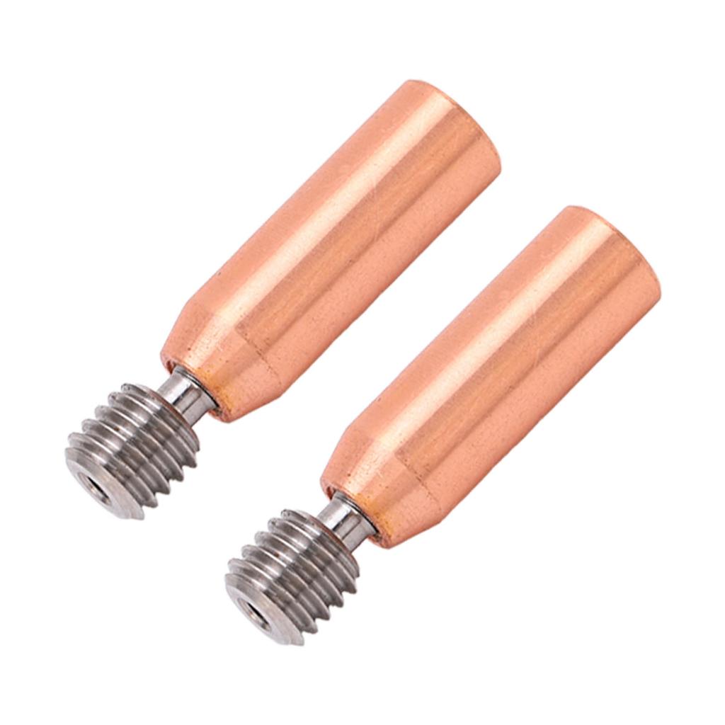 2Pcs 3D Printer Throat Nozzle Ti Alloy Copper Bimetal for Ender 3 3 V2 3 Pro Hotend 1.75mm Bore
