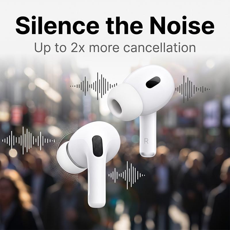 Air Pro 2 TWS Wireless Earbuds Secure Fit In-ear Headphones Stable Wearing For Sport Bluetooth Earphones For Smartphone
