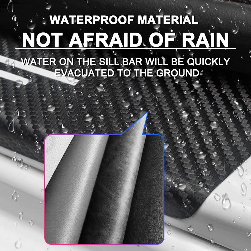 4 шт. Наклейка для защиты порогов автомобиля из углеродного волокна Защита от царапин Наклейка для рестайлинга Для Tesla Model 3 Model S Model X Y Roadster Performance