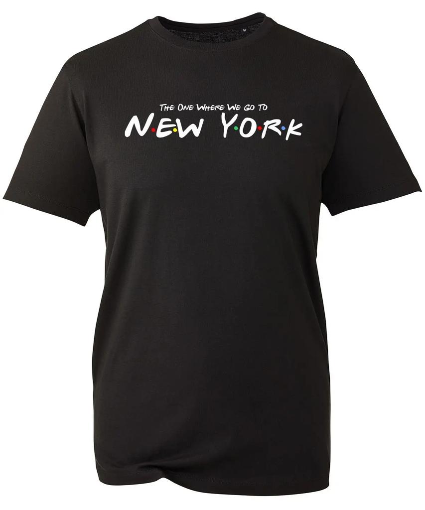 New York TShirt The One Where We Go To New York Vintage Retro City Funny Tops