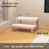 Desktop Ladder-Style Solid Wood Flower Stand for Small Plants and Succulents
