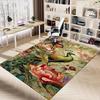 1PC peacock flowers Extra Large Non Slip Floor carpet, Office, family, bedroom Large Area Rug Indoor Rugs, Vibrant Colors