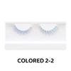 1/3 Pairs Blue Pink Fake Lashes Natural Long Eye Lashes Colorful Eyelashes  for Women Girls and COS