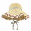 INS Woman's Straw Hat Breathable Sun Protection Cap Fashion Women's Sun Visor Hats  Summer Season