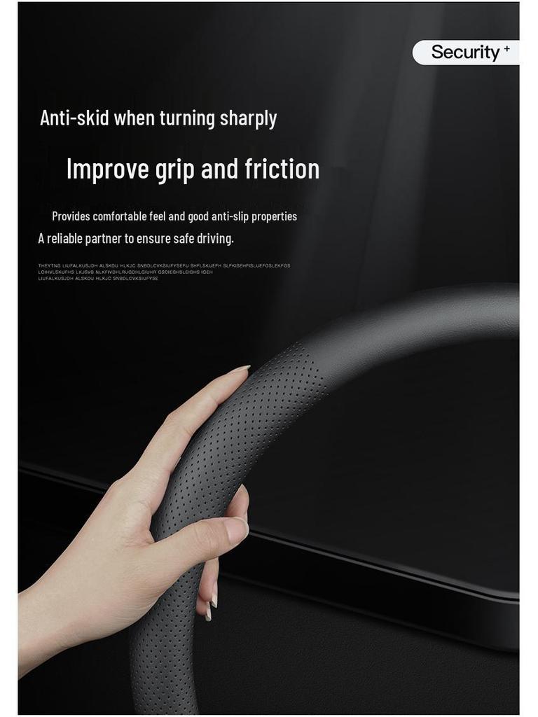 Чехол на руль Toyota Levin Hybrid из натуральной кожи - Универсальный всесезонный ультратонкий автомобильный аксессуар