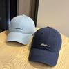 2026New sun protection hat with American lettering, soft-top fashion baseball cap for women, wide-brimmed street cap for men