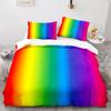 Colorful Rainbow Bedding Set Single Twin Full Queen King Size Rainbow Bed Set 3D Anime