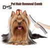 Расческа для вычесывания шерсти домашних животных, изогнутая расческа из нержавеющей стали для ухода за собаками, щетка для удаления шерсти домашних животных для длинношерстных собак и кошек