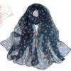Silk Scarf Satin Hair For Women Fashion Print Head Scarfs Female Headband Neck Scarves For Ladies Spring