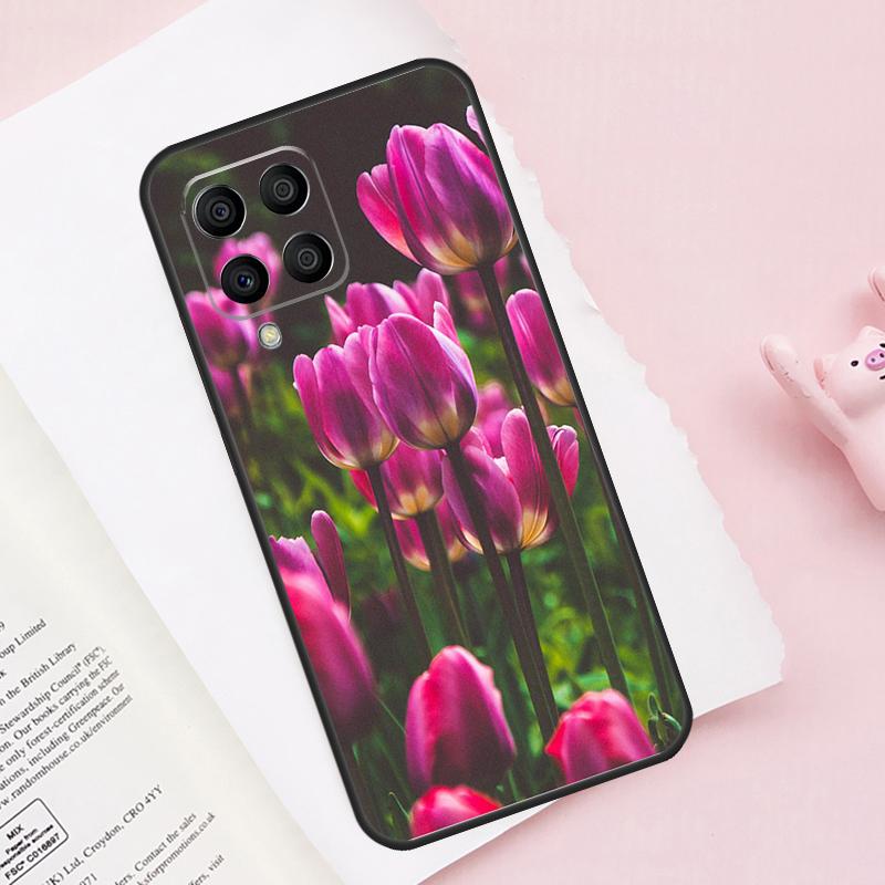 Весенние тюльпаны Чехол для телефона Samsung Galaxy M13 M53 M16 M36 M56 M06 M52 M32 M12 M54 M34 M14 M35 M55 M15 M11 M31