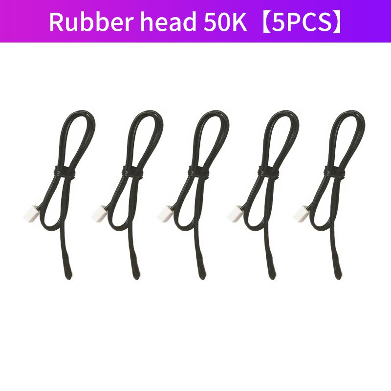 5PCS Universal Air Conditioner Temperature Sensor Rubber Copper Head 5K 10K 15K 20K 25K 50K NTC Probe for Solar Electric Water H
