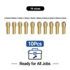10Pcs 0.5-3.2mm Brass Drill Chuck Power Tool Accessory  For Power Rotary Tools and Electric Grinders