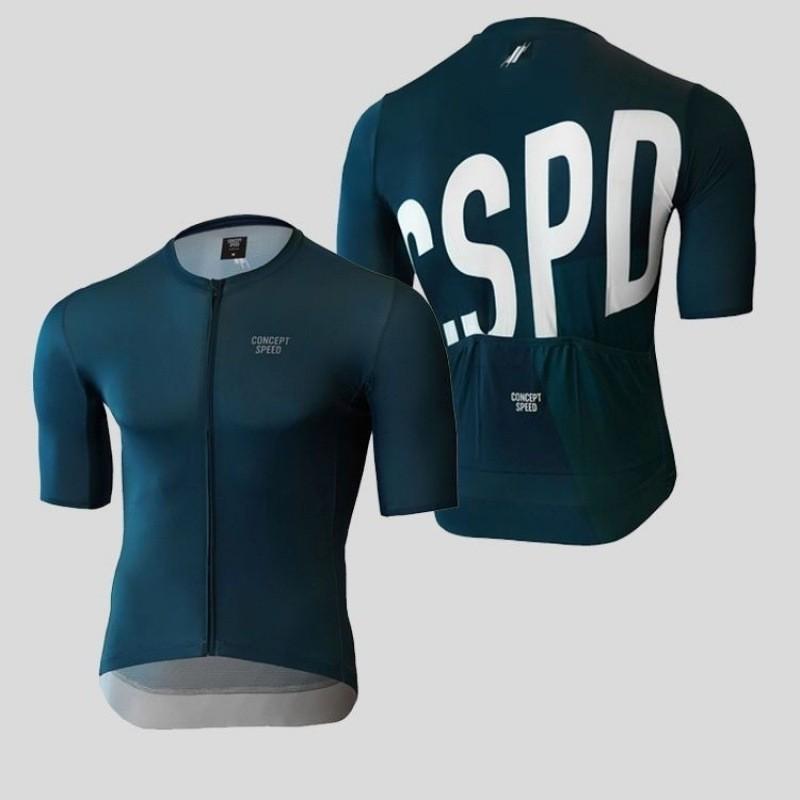 CSPD Men Women Milk Silk Short Sleeve Cycling Jersey Breathable Road Mountain Bike Top
